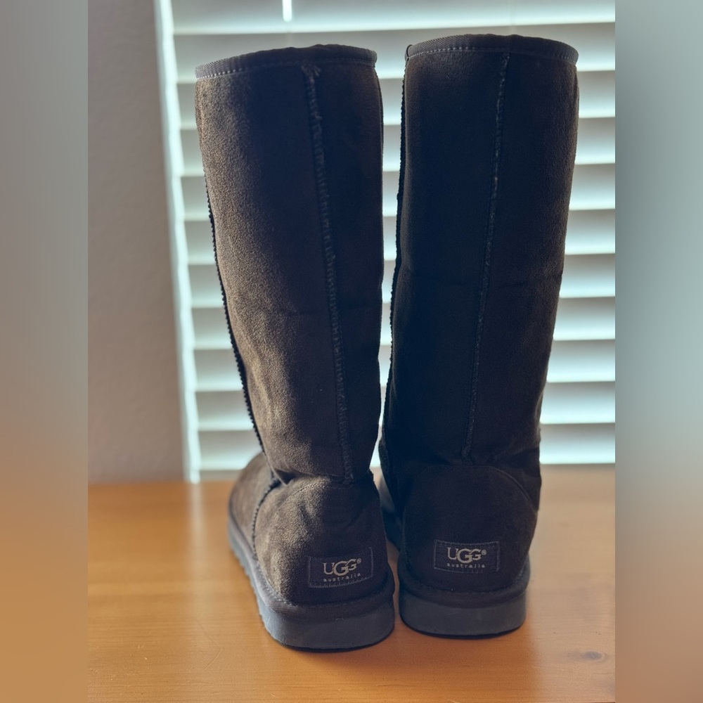 EUC brown UGG midcalf boots, size 11